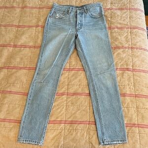 Levi’s straight jeans, 26x30, 100% cotton